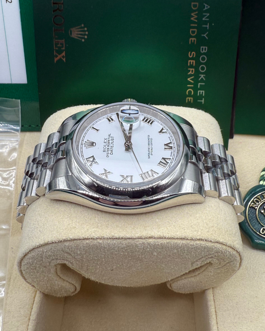 2019 Rolex Datejust 36mm - White Roman Dial
