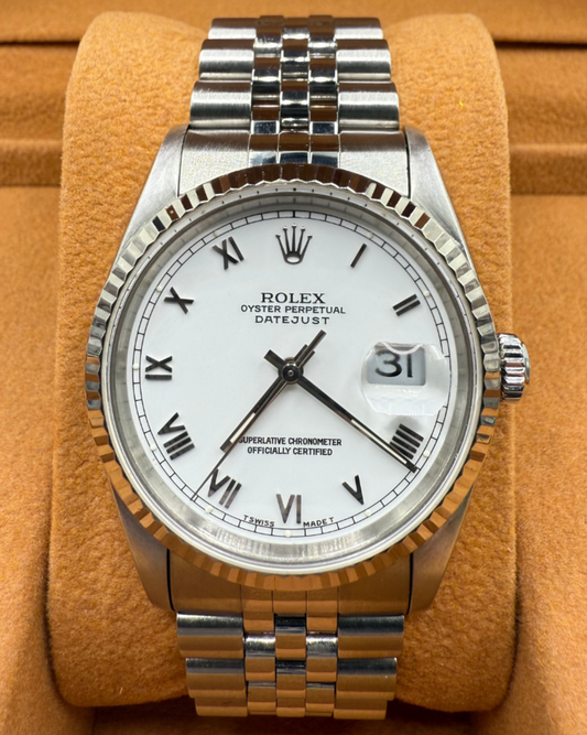 1995 Rolex Datejust 36mm - White Roman Dial