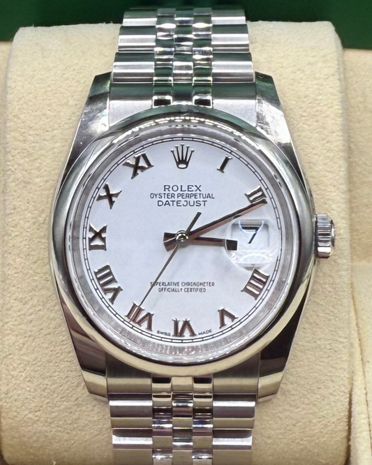 2019 Rolex Datejust 36mm - White Roman Dial
